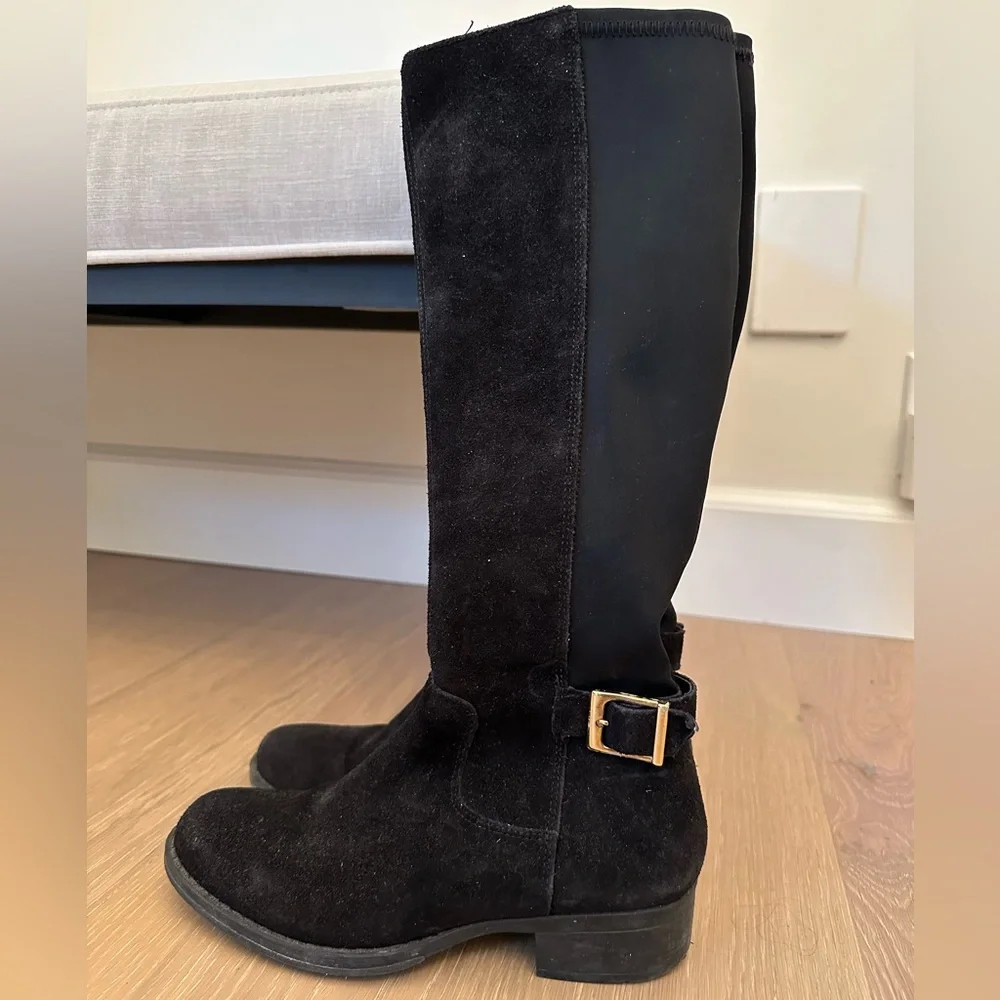 Italian Suede Knee-High Boots (Girl’s Size 5) - Picture 1 of 2